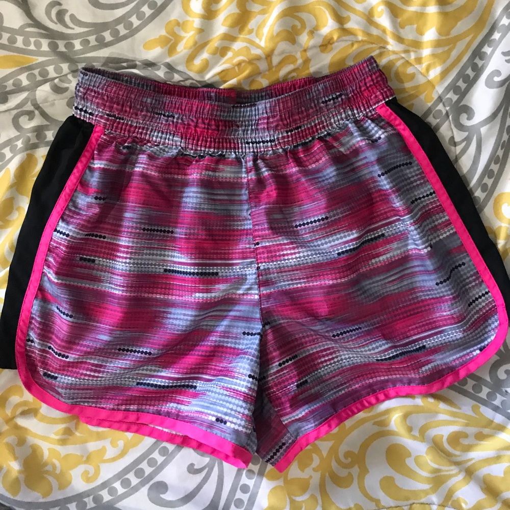 Pink athletic shorts